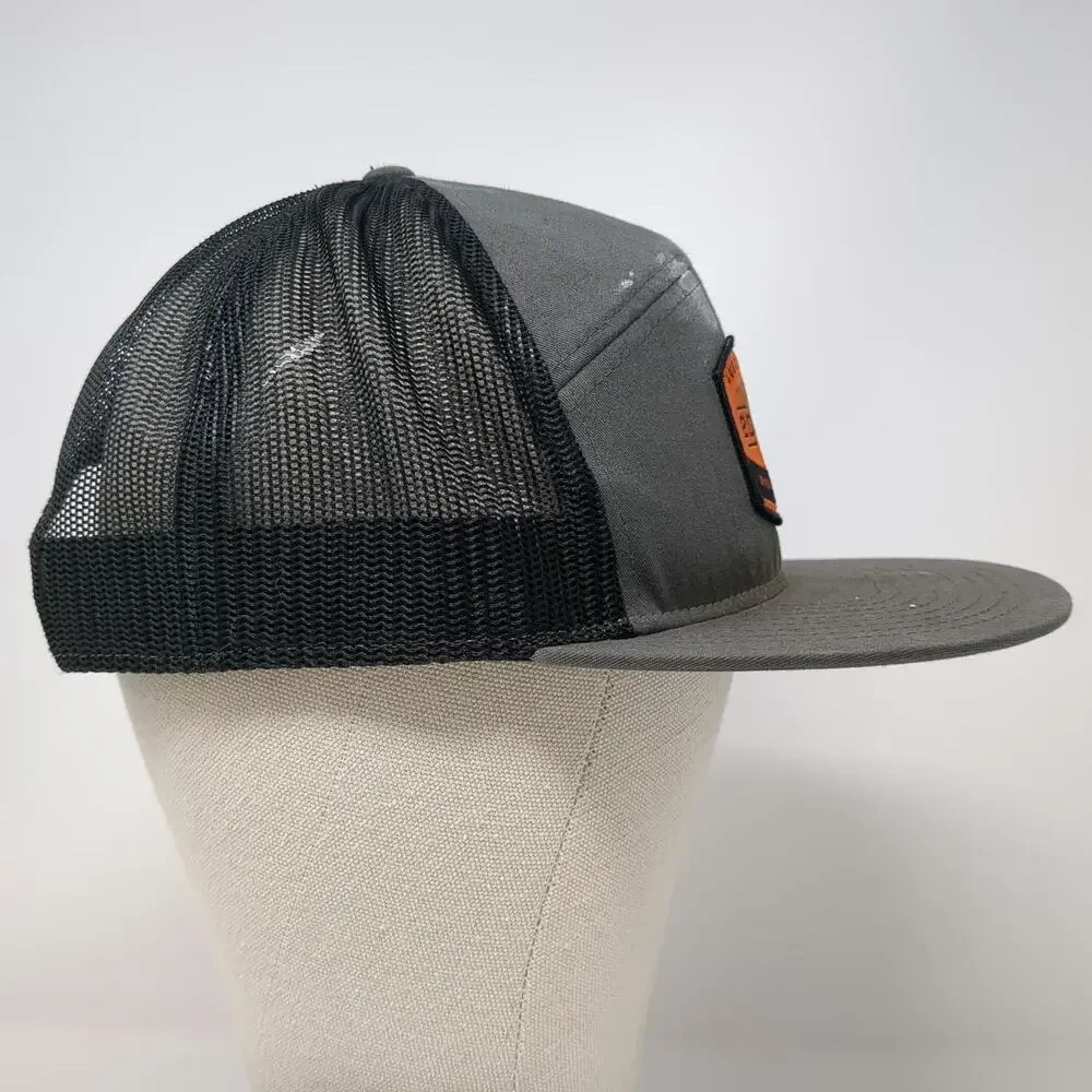 Richardson 5 Panel Gray One Size Mesh Snapback American Proud Diesel Power Hat